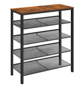Schuhregal braun, schwarz 75,0 x 28,0 x 93,0 cm