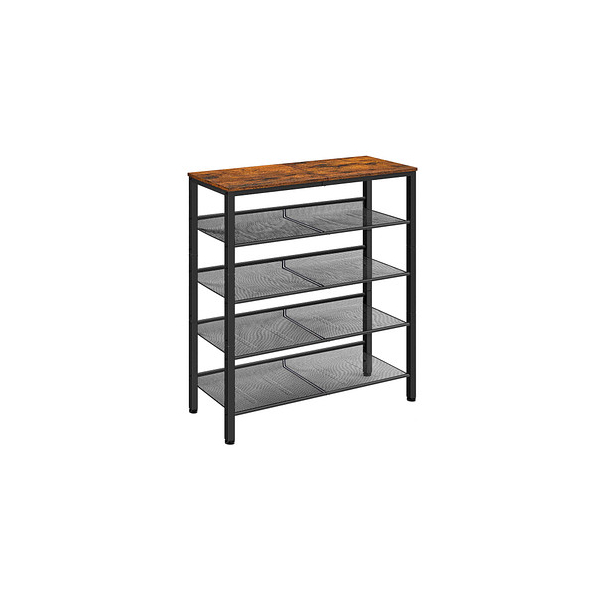 0194343030982 - Songmics - vasagle Schuhregal 5-stöckiger Schuhschrank offen Schuhablage 28 x 75 x 93 cm große Oberfläche für Taschen für Eingangsbereich Flur 0194343030982 - Songmics - vasagle Schuhregal 5-stöckiger Schuhschrank offen Schuhablage 28 x 75 x 93 cm große Oberfläche für Taschen für Eingangsbereich Flur