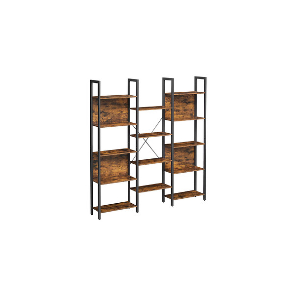 0194343032337 - Songmics - vasagle Bücherregal Leiterregal 14 Ablagen Metallgestell für Wohnzimmer Arbeitszimmer Büro Industrie-Design 158 x 24 x 166 cm 0194343032337 - Songmics - vasagle Bücherregal Leiterregal 14 Ablagen Metallgestell für Wohnzimmer Arbeitszimmer Büro Industrie-Design 158 x 24 x 166 cm