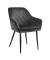 Sessel dunkelgrau schwarz Stoff