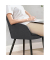 Sessel dunkelgrau schwarz Stoff