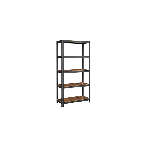 0194343038285 - Standregal Bücherregal Lagerregal 5 Ablagen Küchenregal Regal 40 x 90 x 180 cm bis 875 kg belastbar verstellbare Ablagen Industrie-Design 0194343038285 - Standregal Bücherregal Lagerregal 5 Ablagen Küchenregal Regal 40 x 90 x 180 cm bis 875 kg belastbar verstellbare Ablagen Industrie-Design