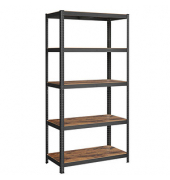 Schwerlastregal GLR050B11 schwarz, braun 100,0 x 50,0 x 200,0 cm