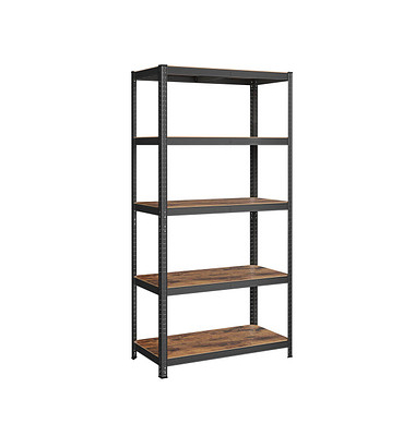 Schwerlastregal GLR050B11 schwarz, braun 100,0 x 50,0 x 200,0 cm