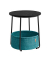 Beistelltisch LET223B56, 50cm (H), 45x45cm (BxT), rund, blau / blau
