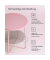 Beistelltisch LET223R61, 50cm (H), 45x45cm (BxT), rund, rosa / rosa