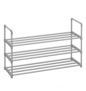 Schuhregal grau 92,0 x 30,0 x 55,0 cm