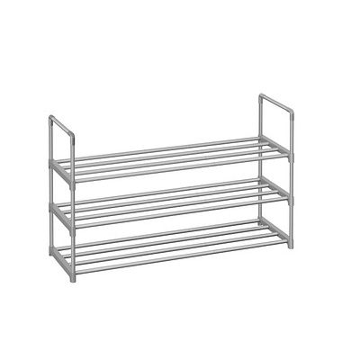 Schuhregal grau 92,0 x 30,0 x 55,0 cm