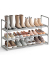 Schuhregal grau 92,0 x 30,0 x 55,0 cm