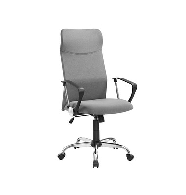 Bürostuhl, OBN034G01 Stoff grau, Gestell silber