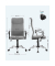 Bürostuhl, OBN034G01 Stoff grau, Gestell silber