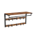 Wandgarderobe braun Holz 10 Haken 80,0 x 42,0 cm