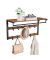 Wandgarderobe braun Holz 10 Haken 80,0 x 42,0 cm