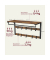 Wandgarderobe braun Holz 10 Haken 80,0 x 42,0 cm