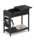 Beistelltisch LET311B56, 60cm (H), 60x31,5cm (BxT), rechteckig, schwarz / schwarz