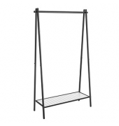 Kleiderständer HSR23BK schwarz Metall 92,5 x 153,0 cm