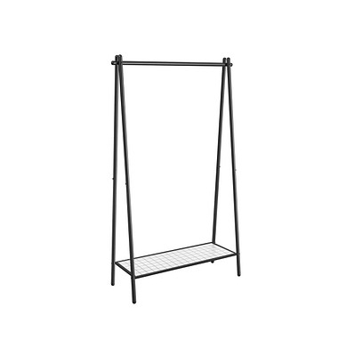 Kleiderständer HSR23BK schwarz Metall 92,5 x 153,0 cm
