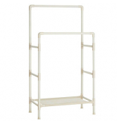 Kleiderständer RDR01WT weiß Metall 83,0 x 157,0 cm