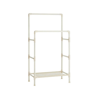Kleiderständer RDR01WT weiß Metall 83,0 x 157,0 cm