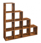 Bücherregal braun 129,5 x 29,0 x 129,5 cm