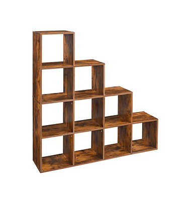 Bücherregal braun 129,5 x 29,0 x 129,5 cm