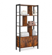 Bücherregal braun, schwarz 74,0 x 30,0 x 154,5 cm