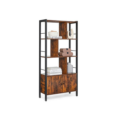 Bücherregal braun, schwarz 74,0 x 30,0 x 154,5 cm