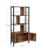 Bücherregal braun, schwarz 74,0 x 30,0 x 154,5 cm