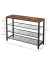 Schuhregal braun, schwarz 100,0 x 30,0 x 72,0 cm