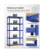 Schwerlastregal GLR050Q01 blau 100,0 x 50,0 x 200,0 cm