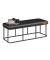 Sitzbank LOM073B01 schwarz Kunstleder 120,0 cm