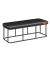 Sitzbank LOM073B01 schwarz Kunstleder 120,0 cm