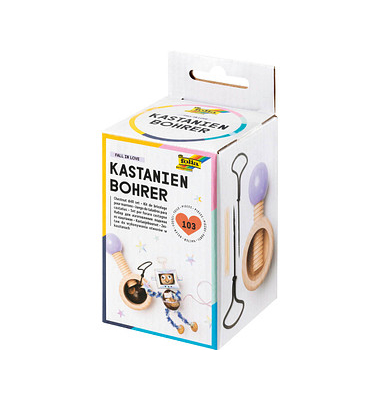 Bastelset Kastanienbohrer-Set naturflieder