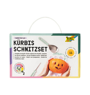 Bastelwerkzeug Kürbisschnitz-Set mint