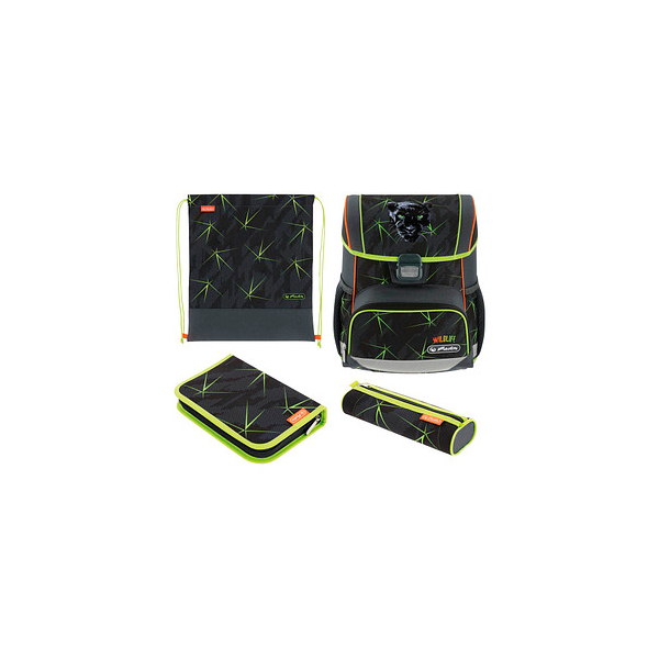 Herlitz Schulranzen-Set 50046225 Loop Plus, Wild Life, mit Schnallen 4008110370897 Herlitz