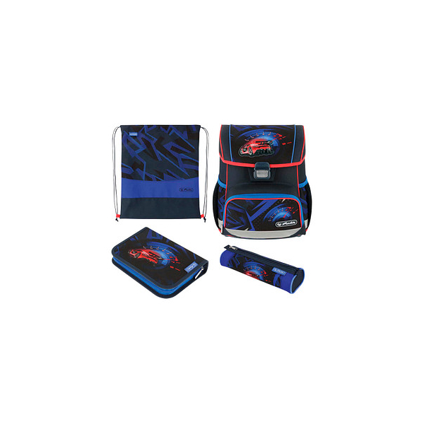 Herlitz Schulranzen-Set 50046232 Loop Plus, High Speed, mit Schnallen 4008110370934 Herlitz