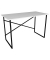 Schreibtisch Insasi, 75cm (H), 90x50cm (BxT), rechteckig, weiß / schwarz