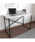 Schreibtisch Insasi, 75cm (H), 90x50cm (BxT), rechteckig, weiß / schwarz