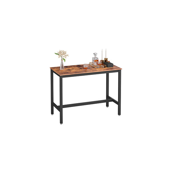 6955880303175 - Vasagle Bartisch Metall Stabiler Stehtisch Tisch 120 x 60 x 90 cm für Cocktails einfache Montage Holzoptik Küchentisch Vintage Dunkelbraun von 6955880303175 - Vasagle Bartisch Metall Stabiler Stehtisch Tisch 120 x 60 x 90 cm für Cocktails einfache Montage Holzoptik Küchentisch Vintage Dunkelbraun von