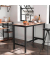 Stehtisch LBT91X 90cm (H), 120x60cm (BxT), rechteckig, braun / schwarz
