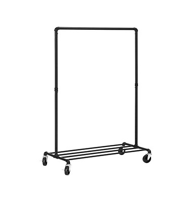 Rollgarderobe schwarz Metall 100,0 x 163,0 cm