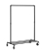 Rollgarderobe schwarz Metall 100,0 x 163,0 cm
