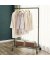 Rollgarderobe schwarz Metall 100,0 x 163,0 cm