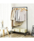 Rollgarderobe schwarz Metall 100,0 x 163,0 cm