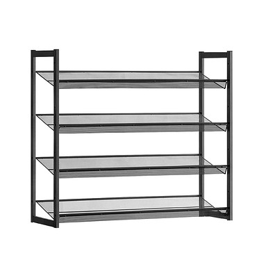 Schuhregal schwarz 92,5 x 30,7 x 163,5 cm
