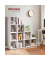 Bücherregal weiß 129,5 x 29,0 x 129,5 cm