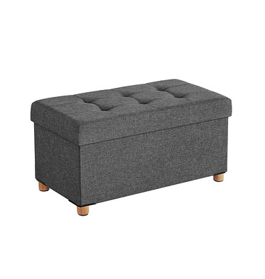 Sitztruhe LSF16GYZ dunkelgrau Stoff 76,0 cm