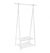 Kleiderständer HSR05W weiß Metall 87,5 x 155,0 cm