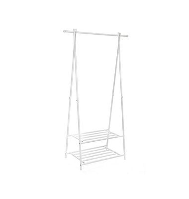 Kleiderständer HSR05W weiß Metall 87,5 x 155,0 cm