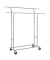 Rollgarderobe HSR12SV1 schwarz Metall 129,0 - 169,0 x 148,0 - 172,0 cm
